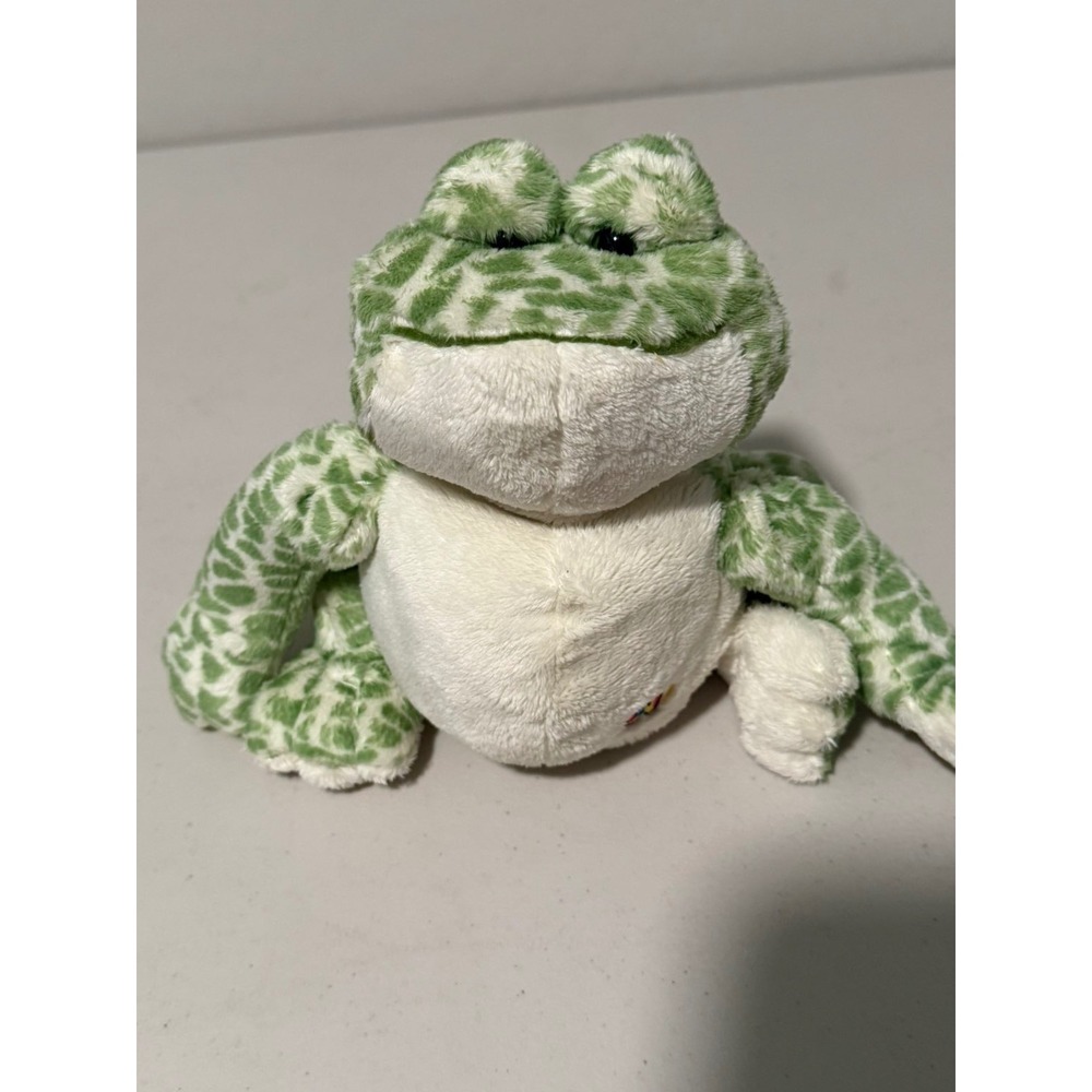 Webkinz Spotted Frog Ganz Plush Stuffed Animal Green White Leopard Print No Code